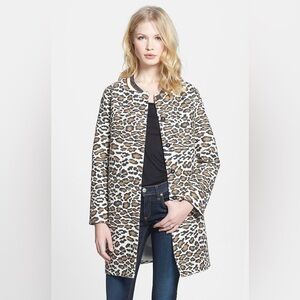 Leopard Print Car Coat